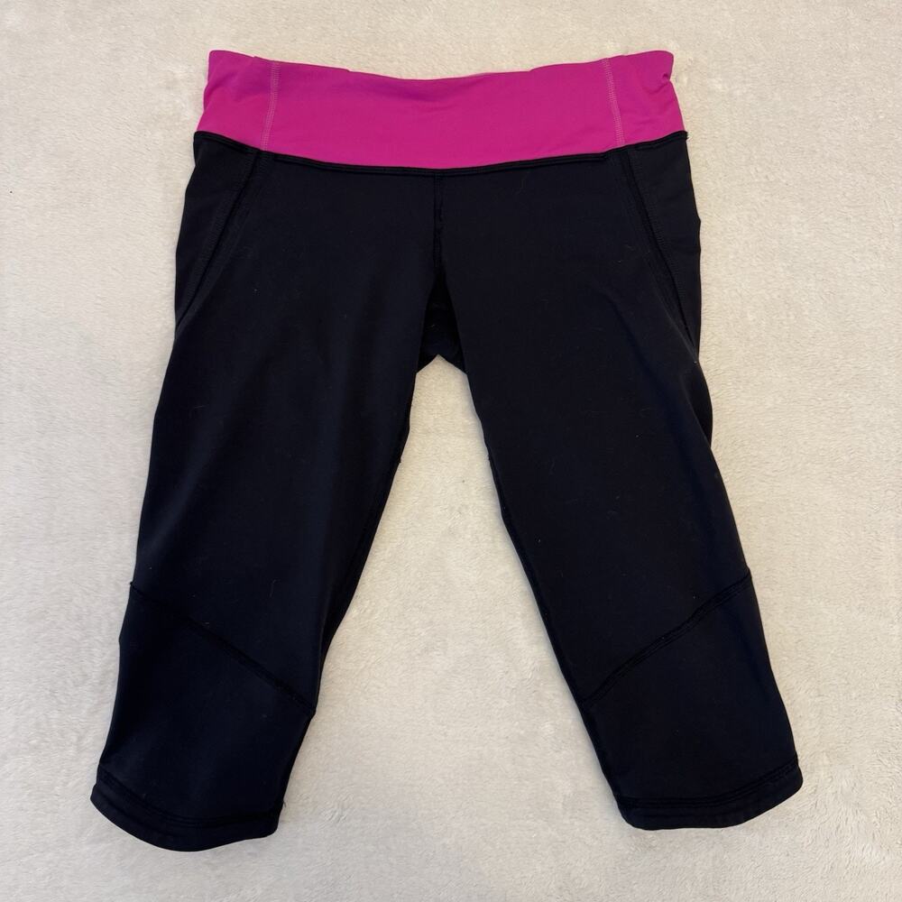Lululemon Run Excel Crop Leggings Women’s 6 Gym Stretch